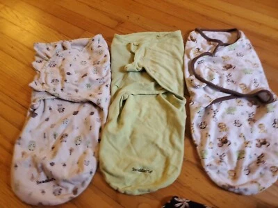 SwaddleMe Original Swaddles - Tamanho GRANDE, 14-20 Libras, Pacote com 3 Fácil  - Imagem 1 de 4