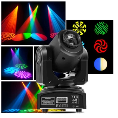 120W RGBW Moving Head Stage Lighting LED Spot Beam DMX GOBO Disco DJ Party Light - Image 1 of 4