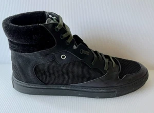 Balenciaga Black High Top Sneakers W/ Green Tongue, Size 12 (US) 45 (EUR) - Picture 1 of 11