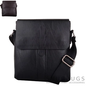 Para hombres/caballeros cuero PU aspecto profesional trabajo/hombro de viaje/bolso bandolera - Imagen 1 de 7