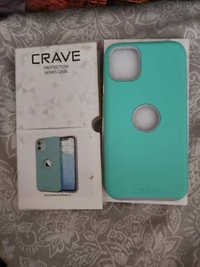 Crave iphone 11 Case Grey/Mint green - Zdjęcie 1 z 3