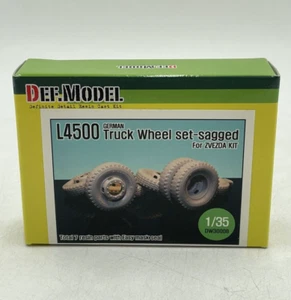 Def. Modelo DW30008 - L4500 Juego de ruedas de camión alemán - Sagged - para kit Zvezda 1/35 - Imagen 1 de 6