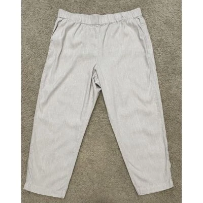 Pantalones cortos Lou & Grey para mujer de lino talla XL beige caqui Lagenlook Boho Foto 1 de 4