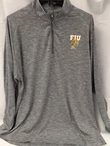 Pullover para hombre Florida International University Champion FIU gris cuarto cremallera XL - Imagen 1 de 6