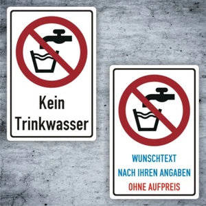 Verbot Kein Trinkwasser Kombischild Schild, nach BGV A8, ASR A1.3, DIN 4844 P005 - Bild 1 von 3