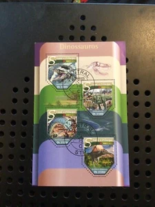 St Tomé e Príncipe Franked minisheet 2015- Dinosaurs - Picture 1 of 1