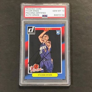 2014-15 Panini Donruss The Rookies #23 Tyler Ennis Signed Rookie Card AUTO 10 PS