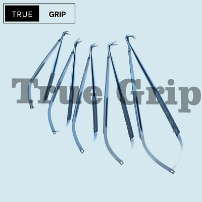 Micro Tijera Neurocirugía Microquirúrgica Tijeras en ángulo Tijera cardiovascular Foto 1 de 4