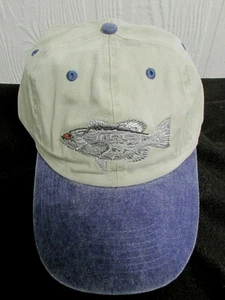 GROUPER Gorra Deportiva Bordada Pescado MASILLA AJUSTABLE / AZUL Sombrero de Pesca NUEVO AG9 - Imagen 1 de 5