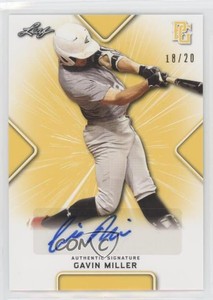 2021 Leaf Perfect Game National Showcase Yellow /20 Gavin Miller #BA-GM2 Auto