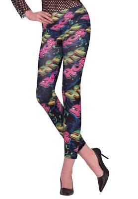 Leggings gráficos de hip hop de la vieja escuela para disfraz de Halloween Foto 1 de 2