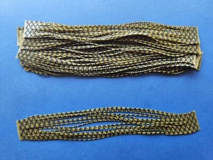 10 silicone Skirt Tab Green Pumpkin Fish Scale T262 Lure Spinnerbait material - Picture 1 of 1