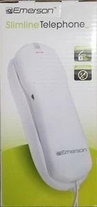 Emerson Slimline Telephone Desk Or Wall Mountable White NIB 1 Day Handling Time - Zdjęcie 1 z 5