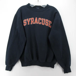 VINTAGE Syracuse Orange Champion Reverse Weave Sweatshirt Men Medium Blue 90s - Picture 1 of 11