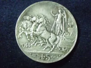 1914R ITALIA 5 LIRE NO GOODO FANTASY COIN, SOLO UN PEZZO DI RIEMPIMENTO SPEDIZIONE GRATUITA - Foto 1 di 2