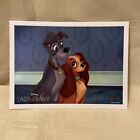 Disney Movie Club Lady and the Tramp Animated 5" x 7" Lithograph