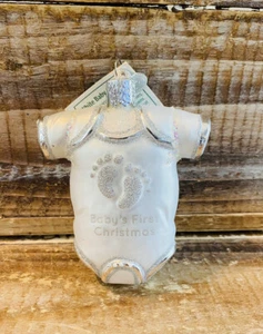 Nuevo con etiquetas Antiguo Mundo Navidad Bebé Primer Adorno de Vidrio Navidad - Imagen 1 de 8