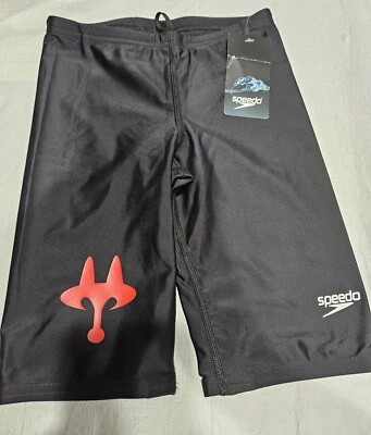 Traje de baño Speedo Youth negro Powerflex ecológico elástico liso talla 26 juvenil. Foto 1 de 4