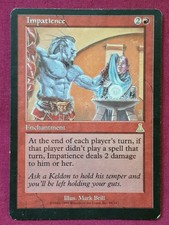 Magic The Gathering URZA'S DESTINY IMPATIENCE single red card MTG
