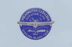 WILMINGTON CATALINE AIRLINE GEPÄCKETIKETT USW -25 begann 1931, ss, m, nh - Bild 1 von 1