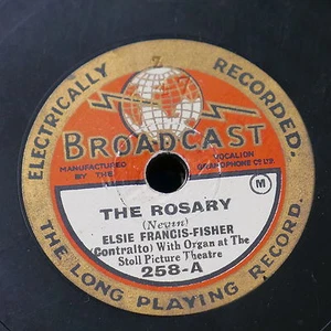 78rpm 8" ELSIE FRANCIS - FISHER the rosary / until - Picture 1 of 1