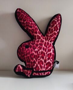 2007 Playboy Bunny Rabbit Pink Leopard Print Pillow Cushion
