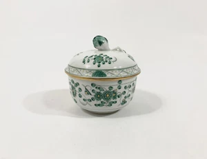 Meissen Indian Flower Green Sugar Bowl - Picture 1 of 9