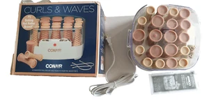 Conair Curls & Wave Double Ceramic Hot 20 Rollers for Long Medium, and All Hairs - Picture 1 of 6