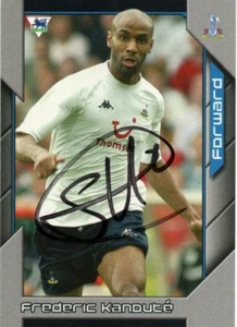 TARJETA COLECCIONABLE PREMIER STARS 2004/2005 FIRMADA POR FREDERIC KANOUTE + CERTIFICADO DE AUTENTICIDAD - Imagen 1 de 1