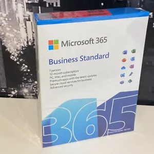 Microsoft Office 365 Business Standard Word Excel Outlook versiegelt 1 Jahr 1 Benutzer