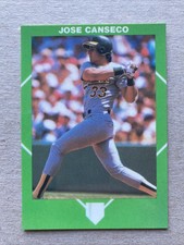 Jose Canseco 1990 Green Border Card - Oakland Athletics
