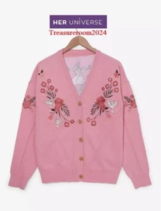 Disney Sleeping Beauty Woodland Critters Women's Plus Size 4 Cardigan BOXLUNCH - Picture 1 of 8