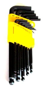 13pc GOLIATH INDUSTRIAL SAE ALLEN BALL POINT END LONG ARM HEX KEY WRENCH SET - Picture 1 of 1