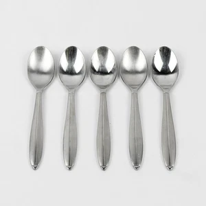 Lot of 5 Cambridge Silver CBS46 Pattern Teaspoons Stainless 6.5 Inches - Picture 1 of 5