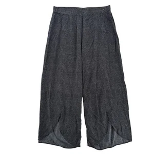 Mododoc Tulip Hem Pants Womens Large Black Dot Pull On Rayon Lightweight New - Picture 1 of 8