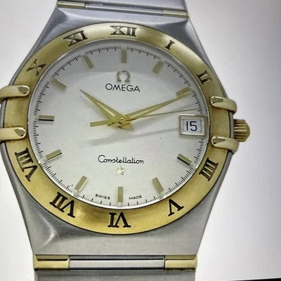 OMEGA Constellation Watch yellow gold and case steel   gold full bar bracelet  - Image 1 of 4