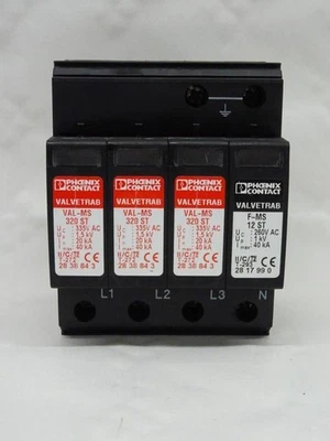 Phoenix VAL-MS/3+1-BE Überspannungsableiter + 3x VAL-MS 320ST 1x F-MS 12ST - Bild 1 von 4