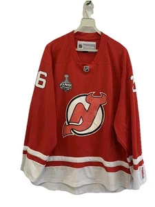 Reebok NHL New Jersey Devils Patrik Elias #26 Jersey Red Stanley Cup Final M #99 - Picture 1 of 10