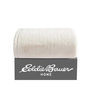 Eddie Bauer Plush-Fleece Throw Blanket - Picture 1 of 26
