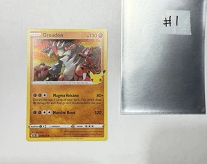 Pokémon TCG Groudon 017/025 Holo Rare Karte Celebrations 25th Anniversary  - Bild 1 von 20