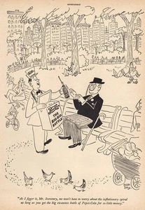 1946 Pepsi Cola: The Big Big Bottle Vintage Print Ad - Picture 1 of 1