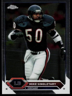 MIKE SINGLETARY 2024 TOPPS COMPOSITE CHROME CHICAGO BEARS #25 - Image 1 of 2