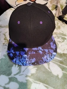 Blue Galaxy Flat Bill - Picture 1 of 2