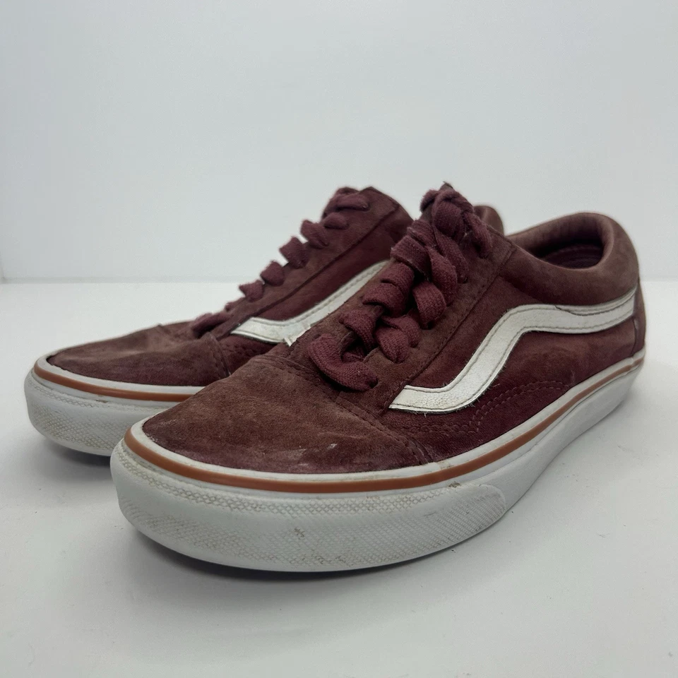 Sapatos de skate Vans marrom borgonha feminino EUA tamanho 6 camurça SB - Imagem 1 de 4