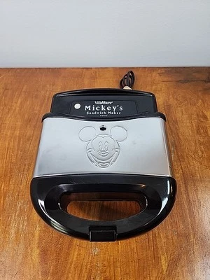Villaware Disney Mickey Mouse Mickey's Sandwich Maker 5555-03 Tested Working - Image 1 of 4