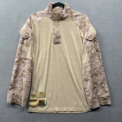 Camisa Conjunto de Combate USMC FR FROG Desert Marpat S-R Bronceado Digital Camuflaje 1/4 Cremallera  Foto 1 de 4