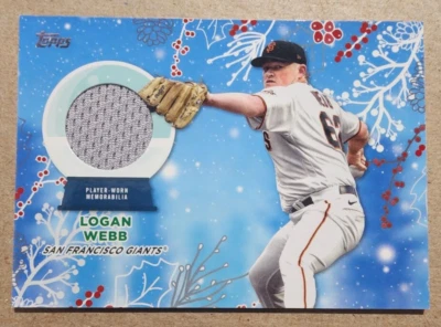 2023 Topps Patch Relic Holiday Mega - Logan Webb #RC-LW - Image 1 of 2