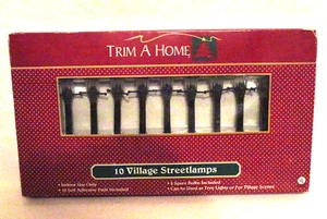 TRIM A HOME CHRISTMAS VILLAGE 10 VILLAGE STREET LAMPS🌟 - Picture 1 of 5