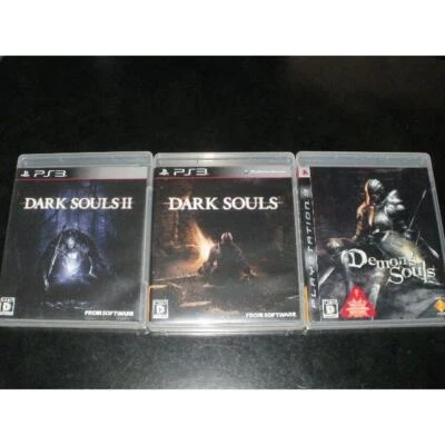 Dark Souls & Dark Souls 2 & Demons Souls 3 set Sony Playstation 3 PS3 Japan ver - Image 1 of 4