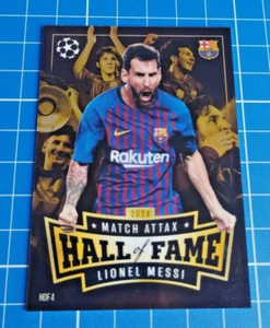 Tarjeta cromada Topps Match Attax 2024/25 LIONEL MESSI Salón de la Fama #HOF 4 - Imagen 1 de 2